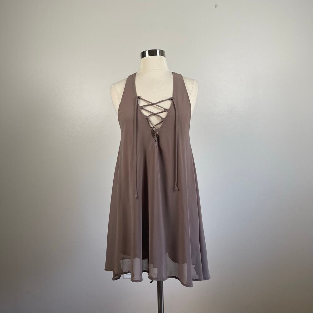 Show Me Your Mumu • Rancho Mirage Lace Up Tunic Dress